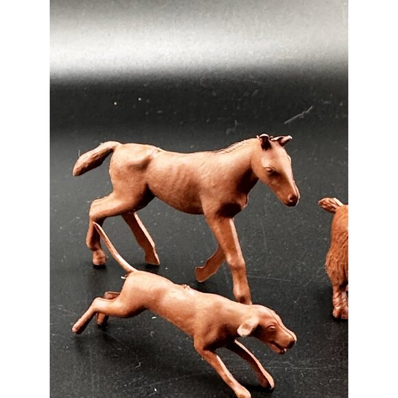 Allstate Marx Happi Time Farm Playset 1959 Auburn Red Horse Goat Dog Tim Mee PPC - Picture 4 of 16